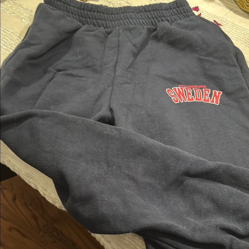 Zara navy blue joggers